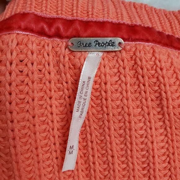 Free People Coral V-Neck Sweater - Picture 3 of 9